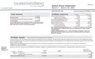 Salomon Smith Barney account statement, March 1-30, 2003