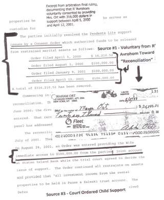 Arbitration ruling excerpt: voluntary reconciliation payments of $316,210.52