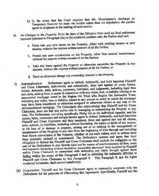 East 16th Street settlement agreement, July 2017 — indemnification, page 5