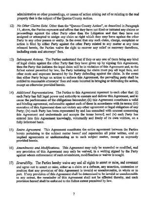 East 16th Street settlement agreement, July 2017 — boilerplate, page 7
