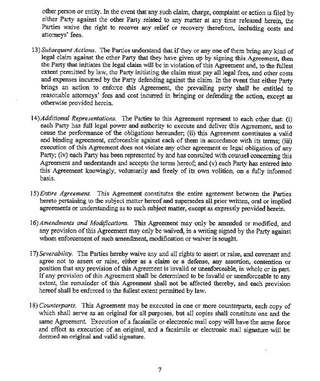 Jamaica Avenue settlement agreement, July 2017 — boilerplate, page 7
