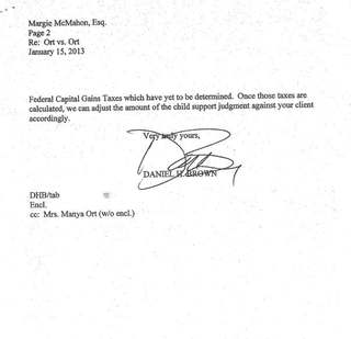 Attorney letter reporting co-op sale proceeds, January 15, 2013 — page 2
